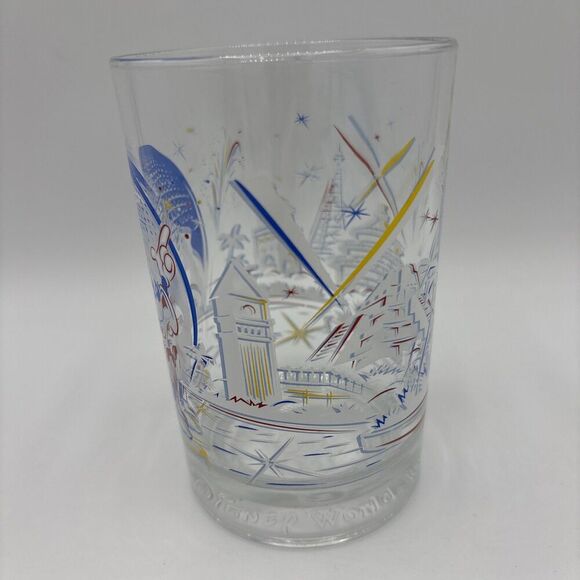 WALT DISNEY WORLD 25th ANNIVERSARY "REMEMBER THE MAGIC" MICKEY MOUSE Glass 1996 - Picture 5 of 9